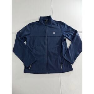 Apple Full Zip Navy Blue Sweater Size Small